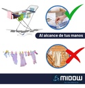 Tender Horizontal De Aluminio Aletas Plegables 173cm Midow