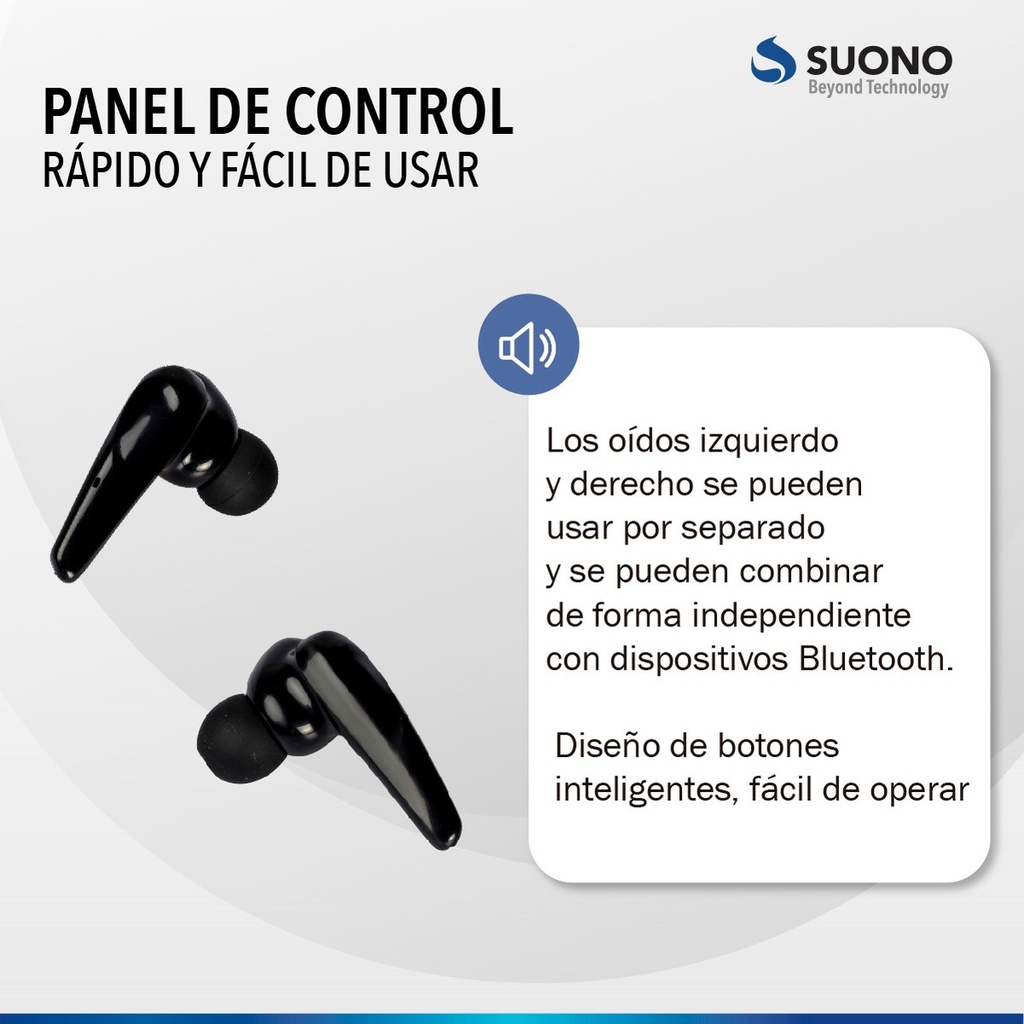 Auriculares Inalámbricos Suono Snau-1001 Bluetooth 5,0 Gamer