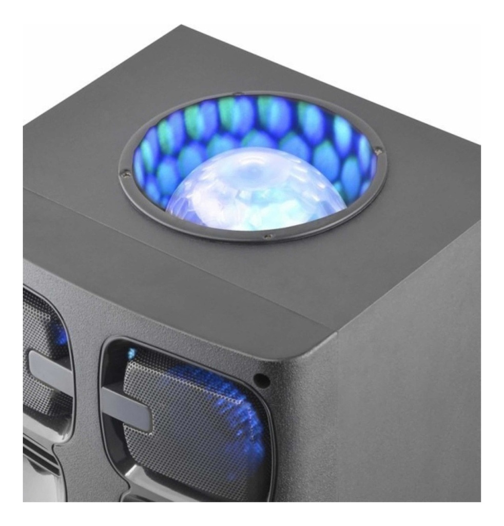 Parlante Portátil Bluetooth Sbl-6500bt Crown Mustang 8500w Color Negro