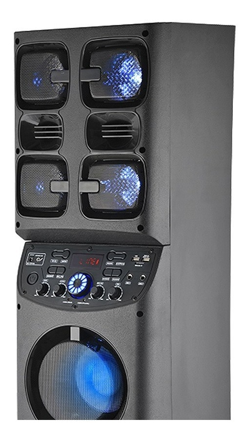Parlante Portátil Bluetooth Sbl-6500bt Crown Mustang 8500w Color Negro