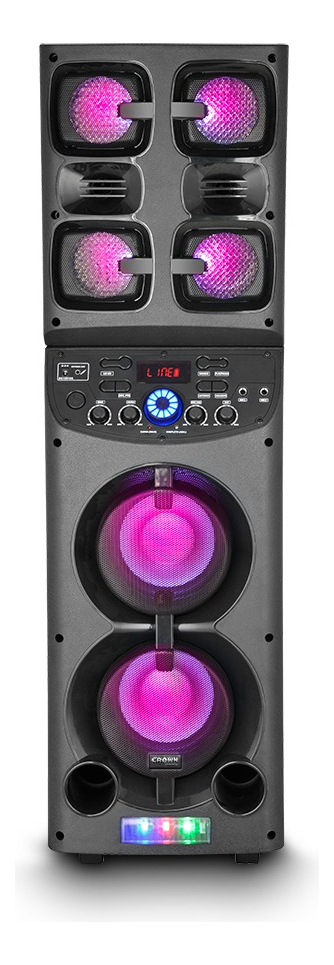 Parlante Portátil Bluetooth Sbl-6500bt Crown Mustang 8500w Color Negro