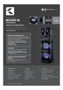 Parlante Portátil Ken Brown Boom 10 Con Bluetooth, Karaoke Y Led, Negro, 40000w Rms, 12v