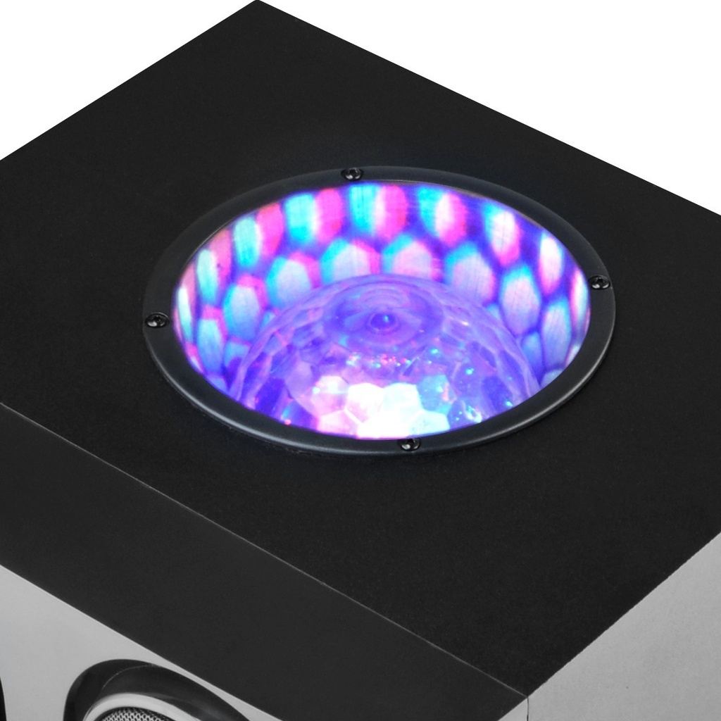 Parlante Portátil Ken Brown Boom 10 Con Bluetooth, Karaoke Y Led, Negro, 40000w Rms, 12v
