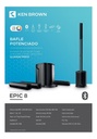 Bafle Potenciado Sistema Sonido 5 Vías Ken Brown Epic-8 Tws