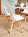 Silla Tulip De Comedor Estructura Color Blanco.