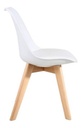 Silla Tulip De Comedor Estructura Color Blanco.