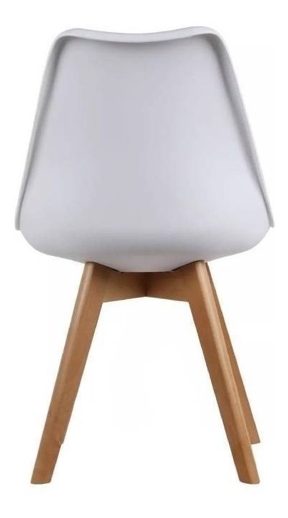 Silla Tulip De Comedor Estructura Color Blanco.