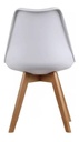 Silla Tulip De Comedor Estructura Color Blanco.
