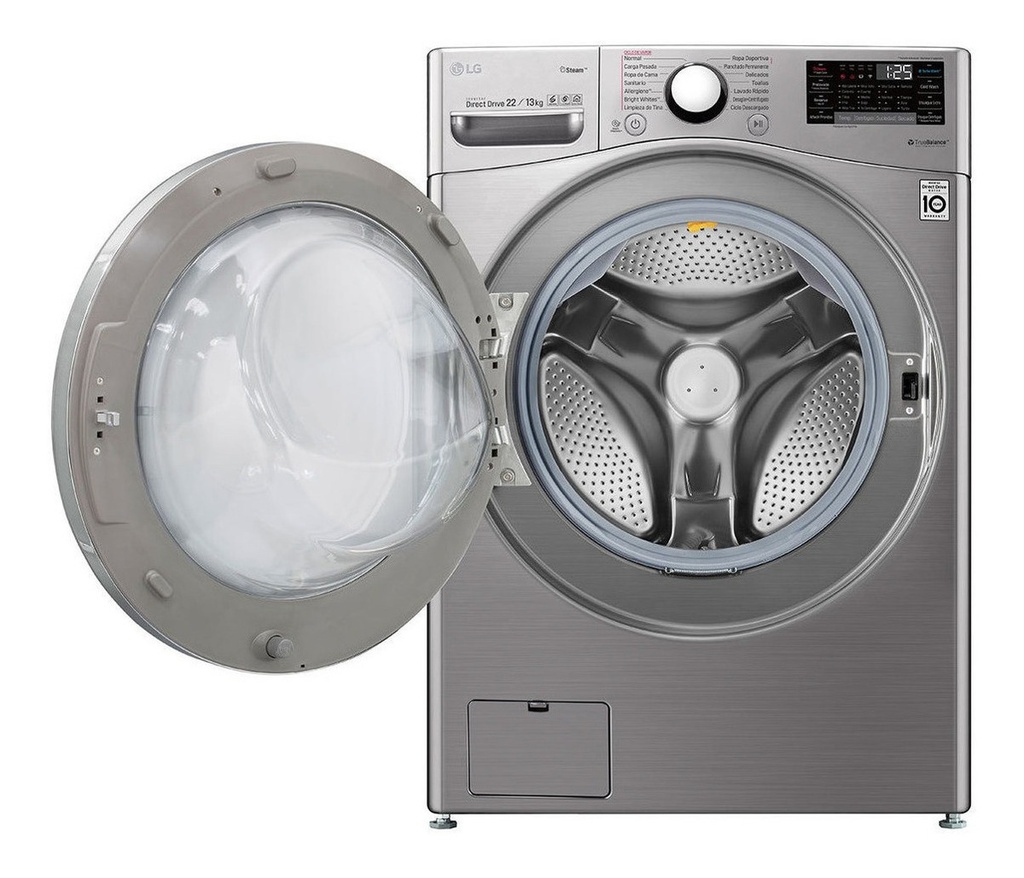 Lavasecarropas De Carga Frontal LG Inverter Wd22vv2s6 22/13k