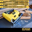 Sierra Caladora De Mano Konan Kscl/750 750w Luz Led Pendular Velocidad Variable