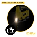 Sierra Caladora De Mano Konan Kscl/750 750w Luz Led Pendular Velocidad Variable