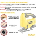 Sierra Caladora De Mano Konan Kscl/750 750w Luz Led Pendular Velocidad Variable