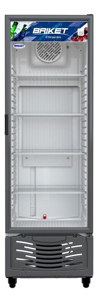 Heladera Exhibidora Briket M4300 Tm Ls Hc A1 417 Lts Color Gris