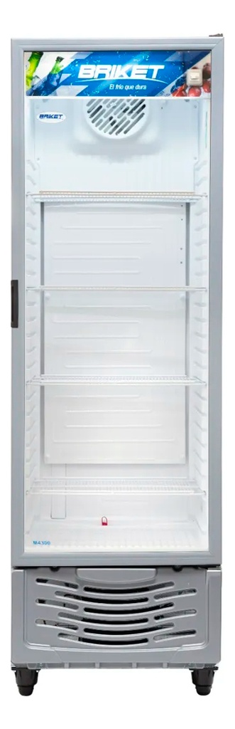 Heladera Exhibidora Briket M4300 Tm Ls Hc A1 417 Lts Color Gris