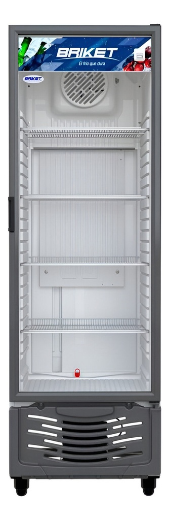 Freezer Exhibidor Vertical Briket Baja Temp. 4300 417lts