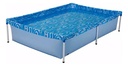 Pileta Estructural Rectangular Morcon Capacidad De 400 Lts Azul Olas