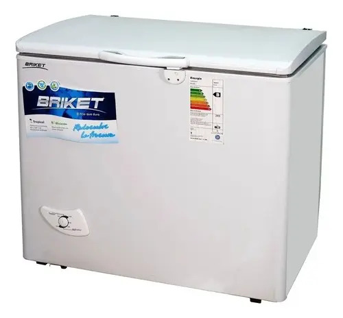Freezer Horizontal Pozo Briket Fr 2500 Dual Tropical 224 Lt Blanco
