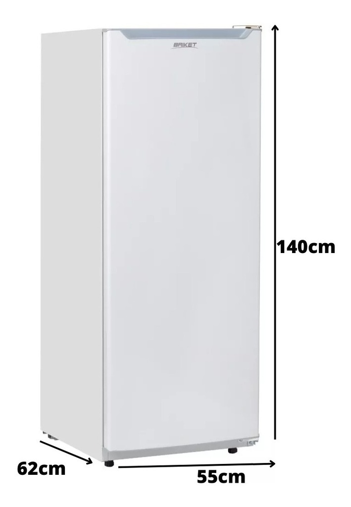 Heladera Briket Bk1f1211 Blanca - Deshielo Manual 290l 