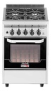 Cocina Industrial Usman Win Up A Gas 4 Hornallas  Acero Inoxidable Puerta Con Visor