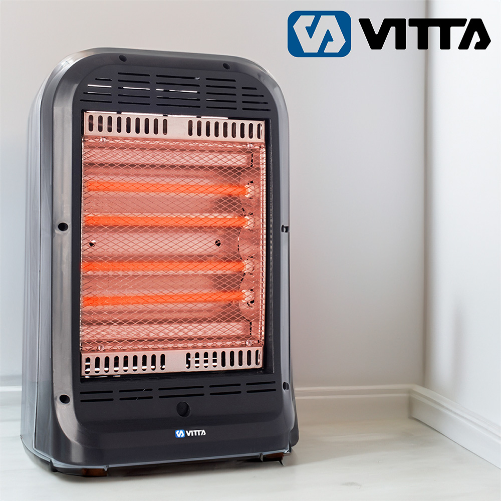 Estufa Electrica Vitta Halogena 4 Velas Fija V-533 - 1600w