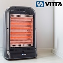 Estufa Electrica Vitta Halogena 4 Velas Fija V-533 - 1600w
