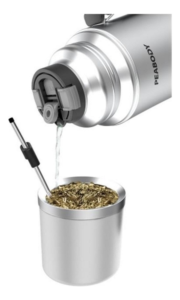 Termo Electrico Peabody E-termo 1l Mate Bombilla Oficial