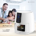 Freidora De Aire Suono Led Digital Air Fryer 3.8 L 1450 W Cp Color Blanco