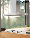 Campana Isla Slim De Cocina 3vel Vitta 60x60 Cm Acero