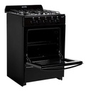 Cocina Escorialmaster Gas Natural Con Puerta Con Visor Color Negro