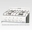 Cocina Escorialcandor Gas Natural Con Puerta Con Visor Color Blanco {[voltage}}