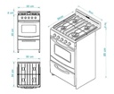 Cocina Escorialcandor Gas Natural Con Puerta Con Visor Color Blanco {[voltage}}