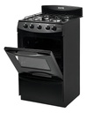 Cocina Escorialcandor Gas Envasado Con Puerta Con Visor Color Negro