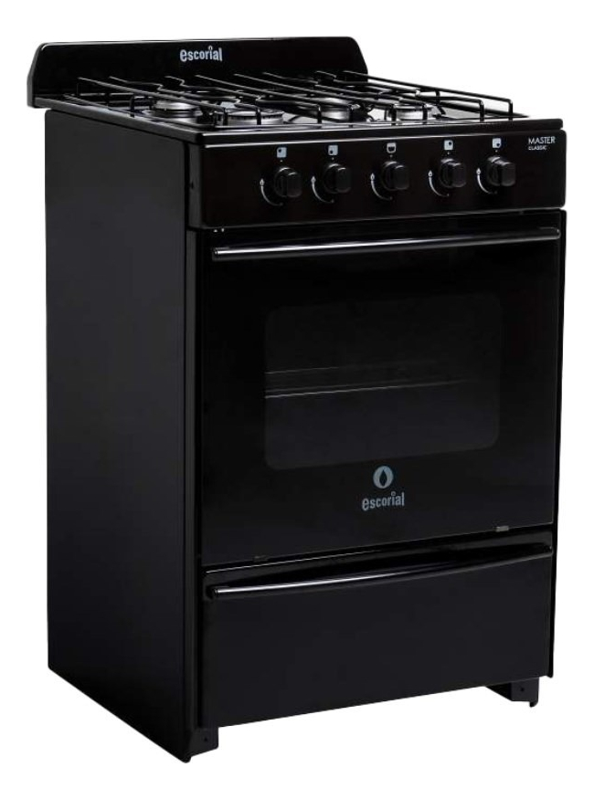 Cocina Escorial Master Classic Gas Envasado 56cm Color Negro