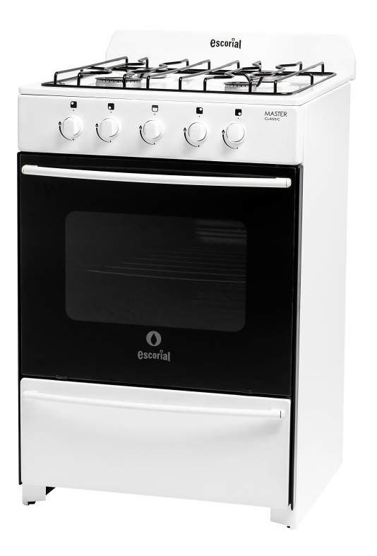 Cocina A Gas Escorial Master Classic S2 56cm Blanca