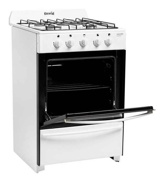 Cocina A Gas Escorial Master Classic S2 56cm Blanca
