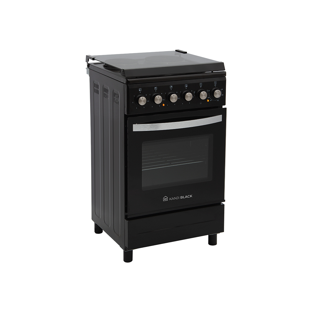 Cocina Eléctrica Kanji Kjh-ekb001v 50cm Grill Color Negro