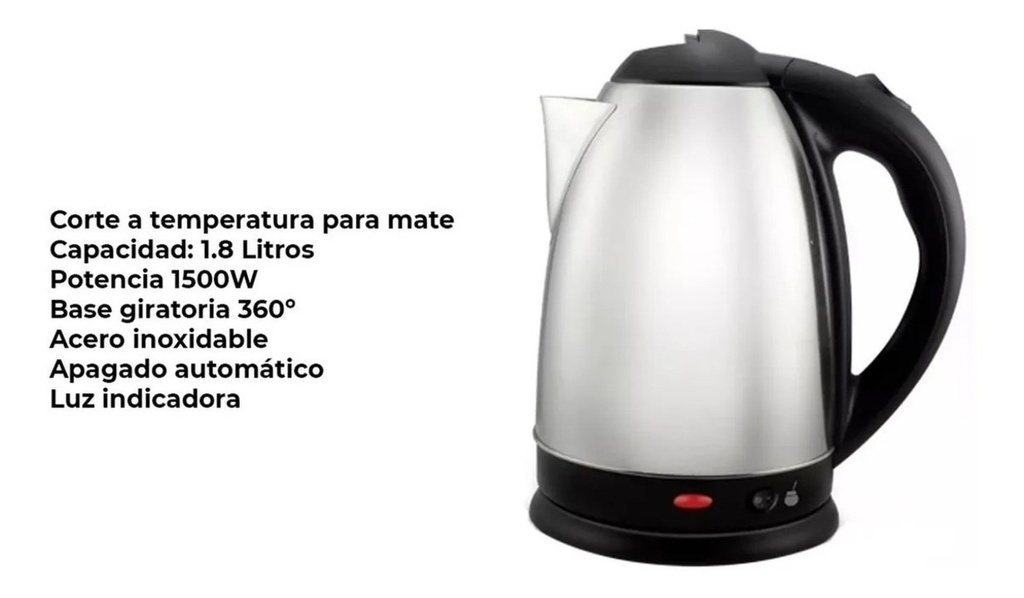 Pava Eléctrica Matera Kanji Home Kjh-pe15002m 1500w 1.8 Mate