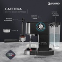 Cafetera Express Suono Snpe-2006 1.5 L Acero Inoxidable 20 B