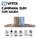 Campana Vitta Slim 3v 60cm C/salida Acero Inoxidable Plateado