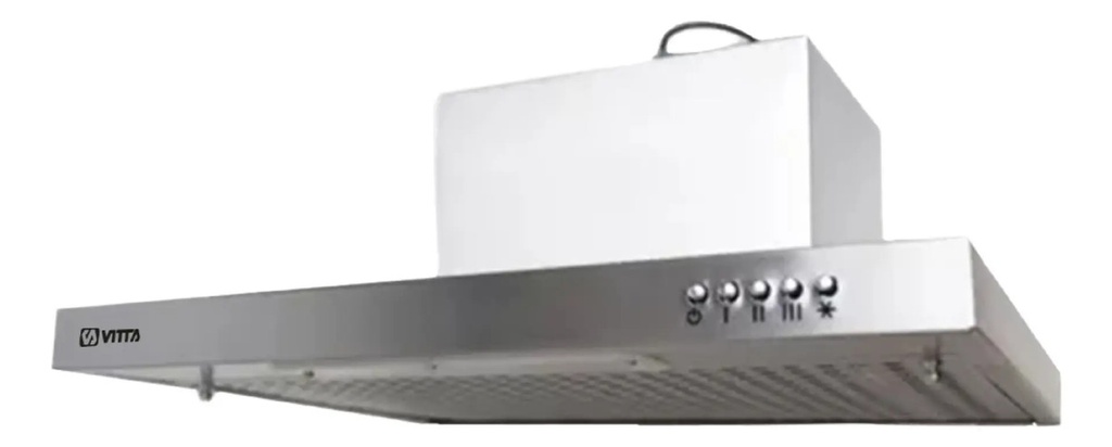 Campana Vitta Slim 3vel 90cm C/salida Acero Inoxidable Plateado