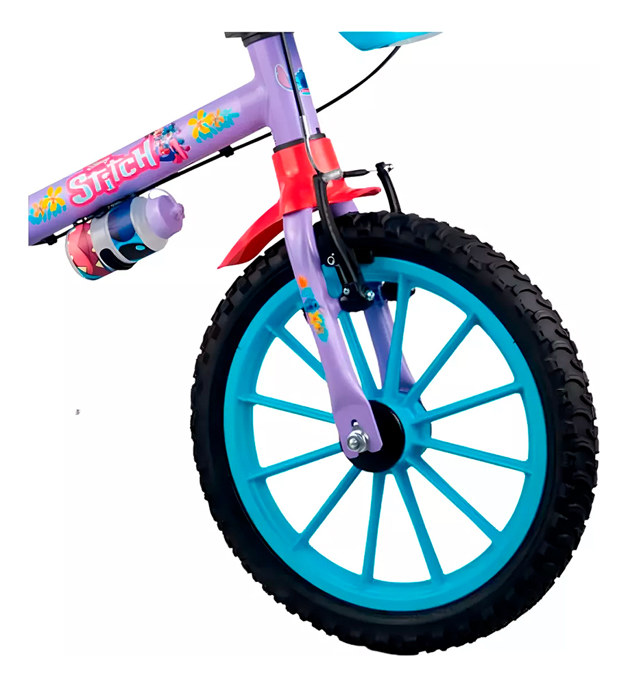 Bicicleta Infantil Nathor R16 Disney Stitch Canasto
