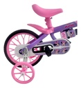 Bicicleta Infantil Reforzada Nathor R12 Rueditas Minnie Rosa