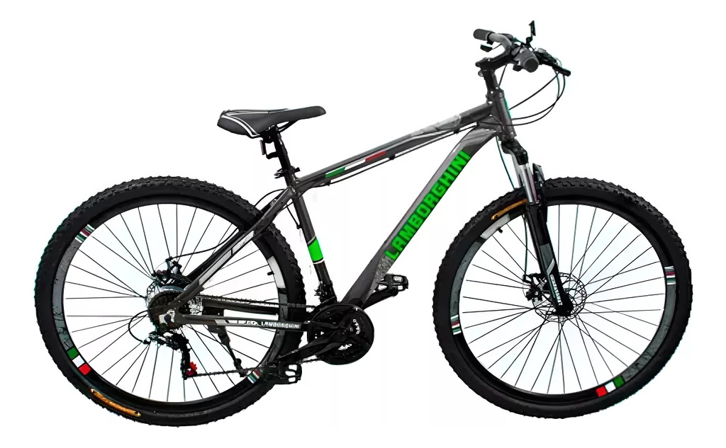 Bicicleta Lamborghini Shimano R29 M47l Gris/verde