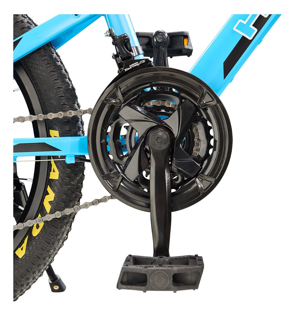 Bicicleta Mountain Bike R20'' 21 Vel. C/cambios Shimano Azul