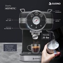 Cafetera Espresso Vintage Suono Negro Espumador