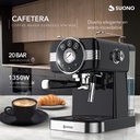 Cafetera Espresso Vintage Suono Negro Espumador