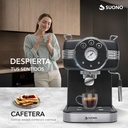 Cafetera Espresso Vintage Suono Negro Espumador