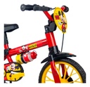 Bicicleta Infantil Aro 12 Mickey Nathor Color Rojo