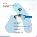 Ventilador De Techo Kanji Kjh-cfhb001sl Con 4 Palas De Plást