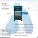 Cocina Electrica Kanji Negro KJH-EKXB001V 50x50